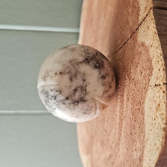 Vintage Alabaster Carved Owl Figurine - Picture 8 of 8